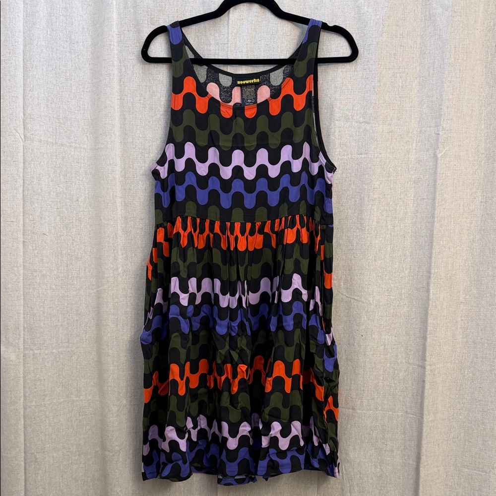 Nooworks Naomi (Hemmed) Ditto Wavy Multicolor Mini Dress